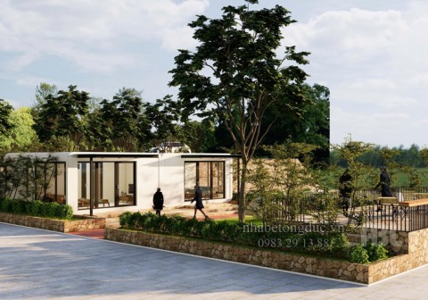 Mẫu Thiết Kế Nhà Nghỉ Cuối Tuần Từ 4 Khung V01 ABL