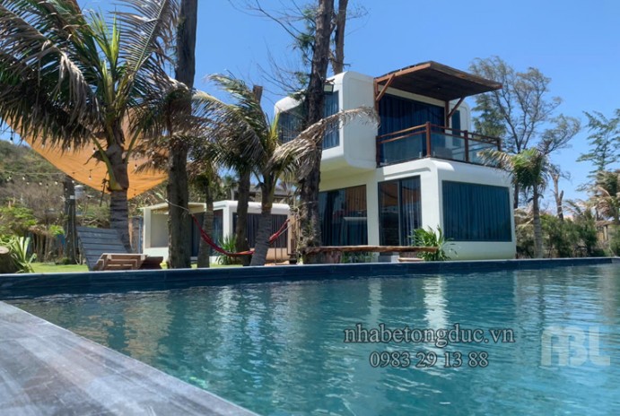 Thi Công Resort Mini Bằng Nhà Bê Tông Đúc Sẵn V01 ABL