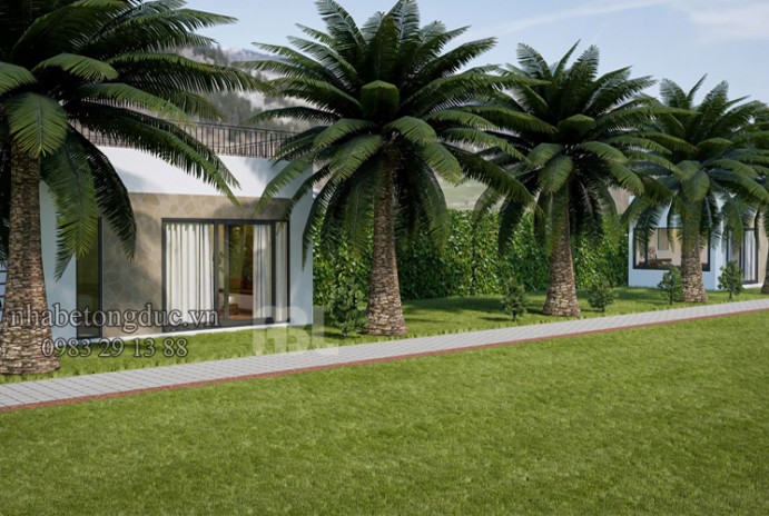 Mẫu nhà nghỉ cuối tuần làm từ nhà bê tông đúc sẵn V05A