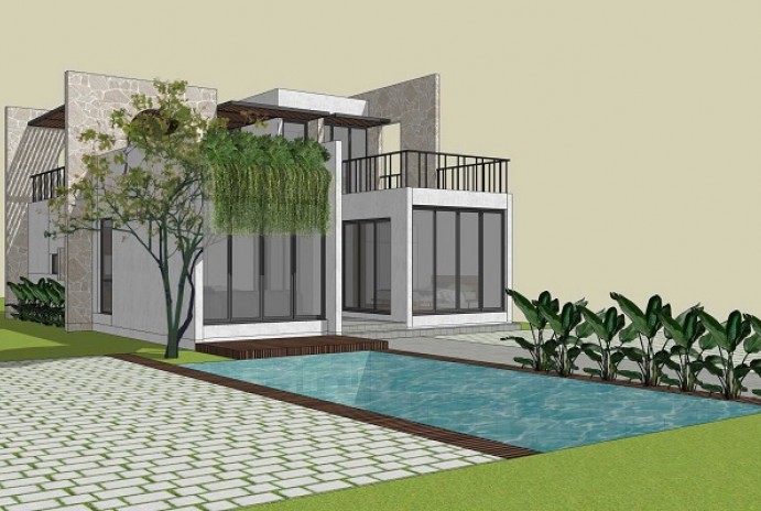 Thiết kế nhà phố từ nhà bê tông đúc ABL cho anh Chính