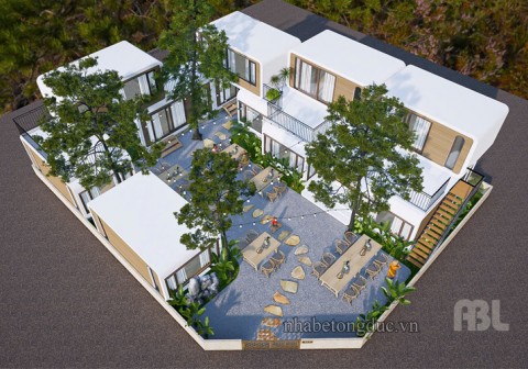 Tổ hợp khu nghỉ dưỡng bằng nhà bê tông đúc V01-ABL tại Hòn Dấu - Hải Phòng