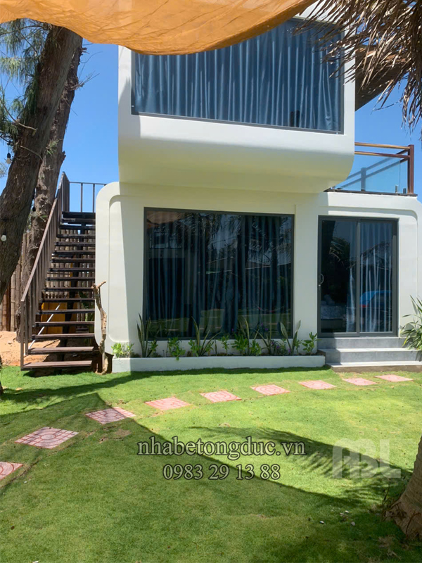 hình ảnh thực tế thi công hoàn thiện resort mini