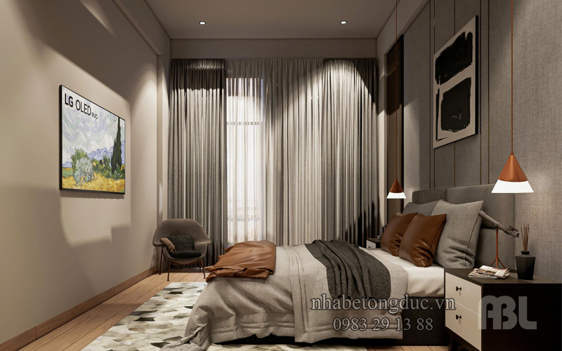 thiết kế nội thất phòng ngủ thứ nhất