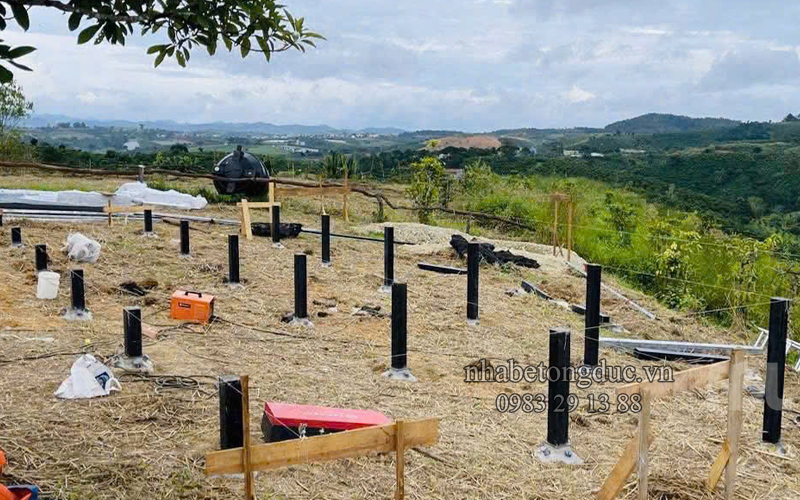 lắp đặt móng kim cương ít cần đào đất