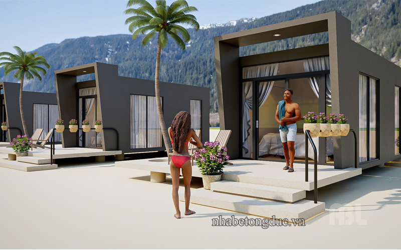 bungalow bằng nhà bê tông đúc sẵn ABL