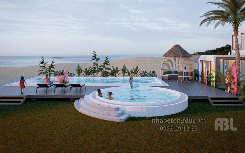 thiết kế khu bể bơi