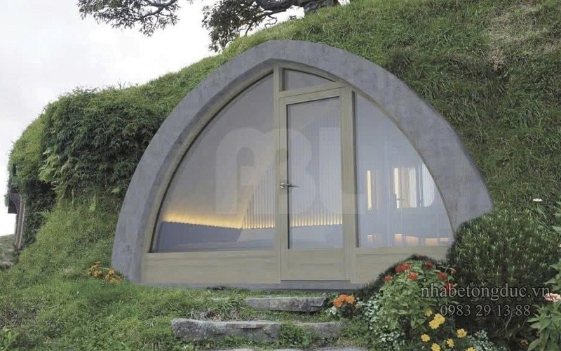 tạo bungalow dạng boongke